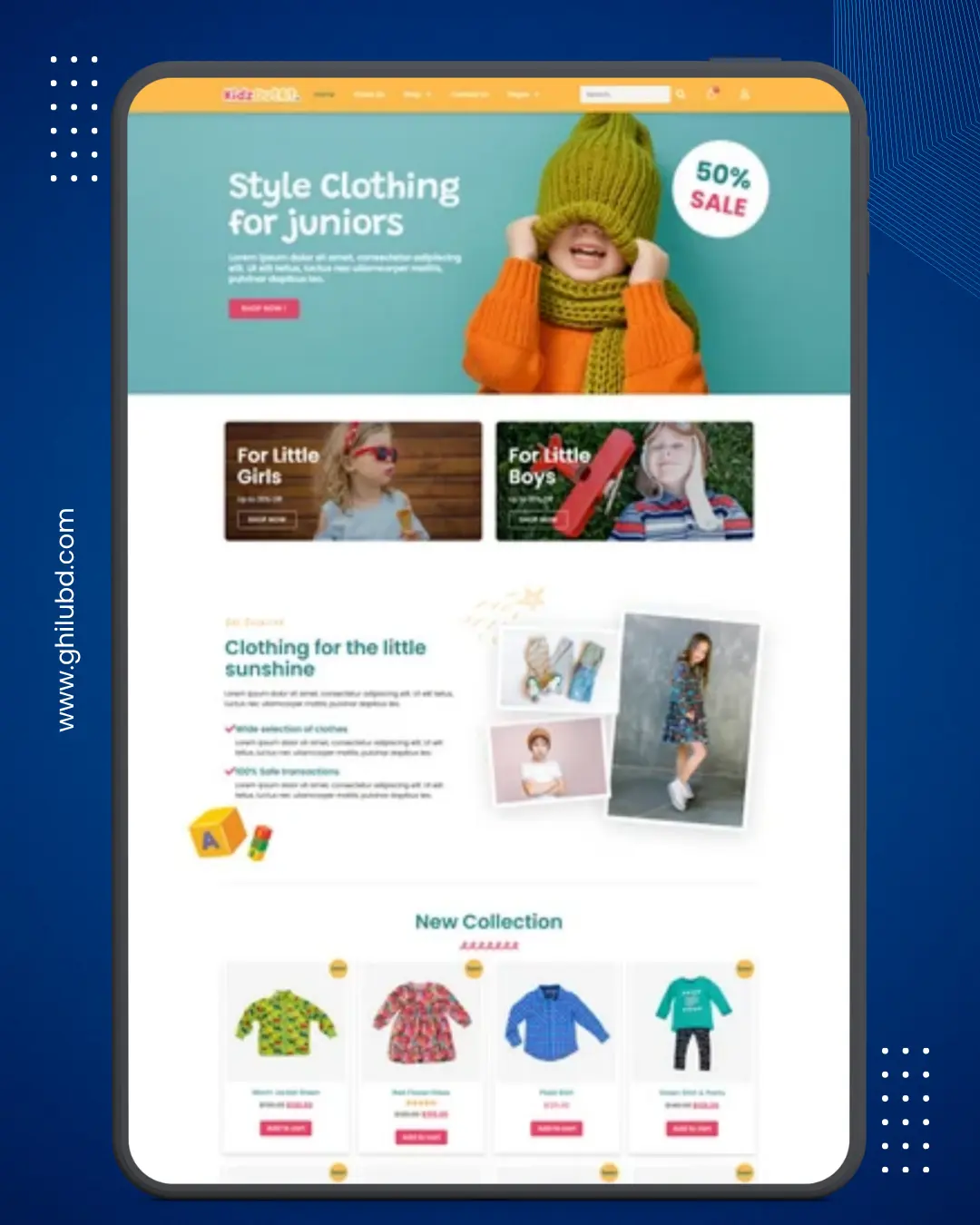 Kidz Outfit – Premium WordPress Kids, Baby & Children's Fashion E-Commerce Website
