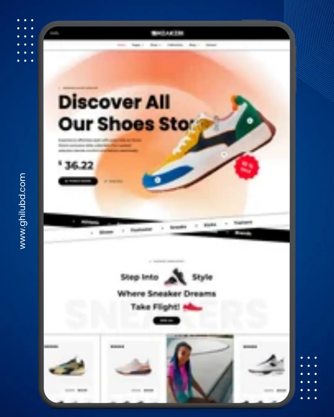 Sneakeri – Premium WordPress Shoes, Sneakers & Footwear E-Commerce Website