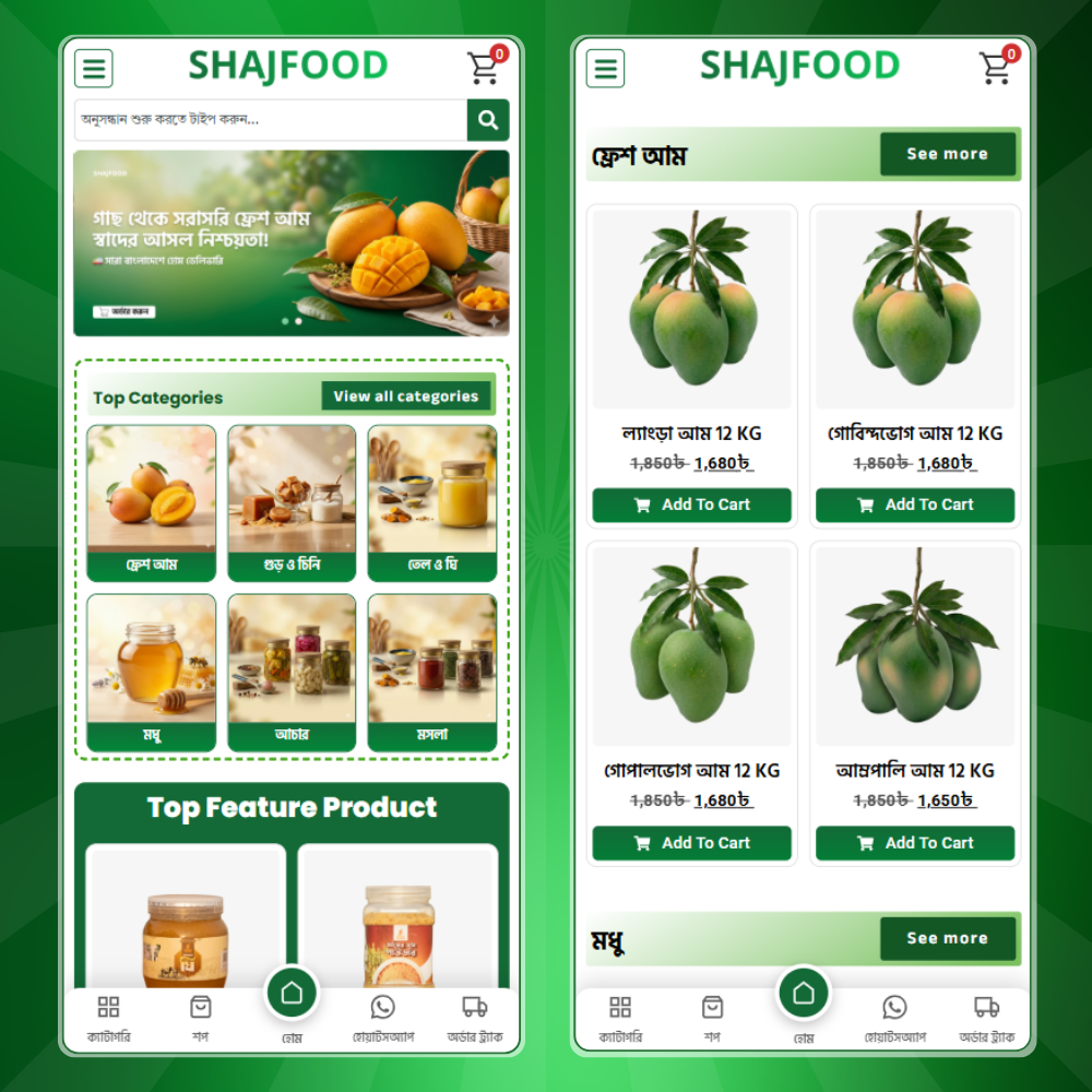 ShajBazar Organic Food – Premium WordPress E-Commerce Website - Image 7