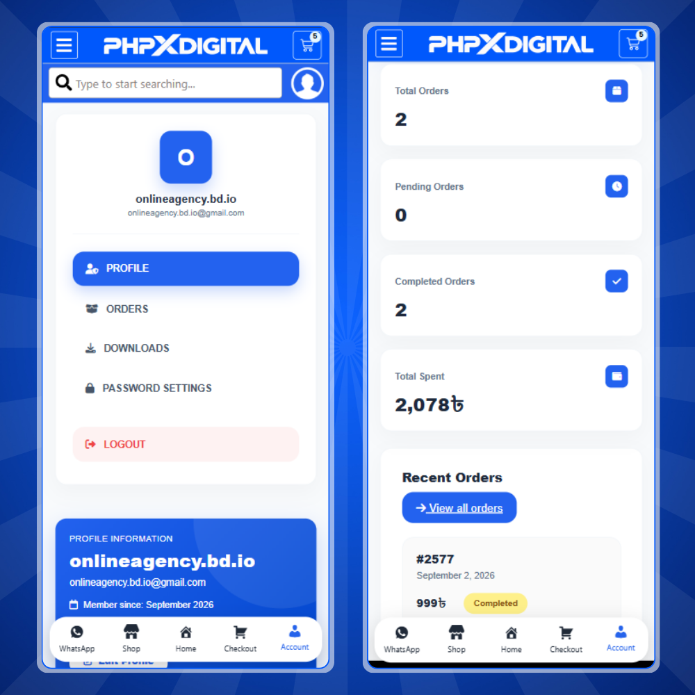 PHPXDIGITAL – Premium WordPress Digital Product Selling, License & Downloadable E-Commerce Website - Image 10