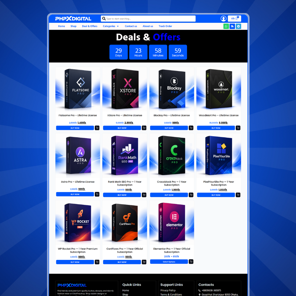 PHPXDIGITAL – Premium WordPress Digital Product Selling, License & Downloadable E-Commerce Website - Image 3