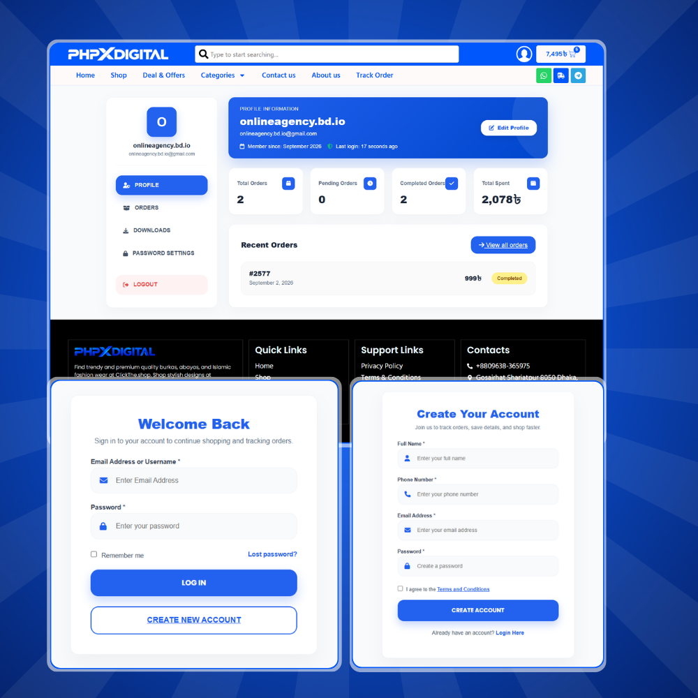 PHPXDIGITAL – Premium WordPress Digital Product Selling, License & Downloadable E-Commerce Website - Image 5