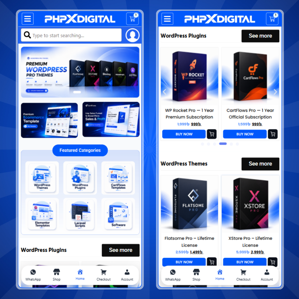 PHPXDIGITAL – Premium WordPress Digital Product Selling, License & Downloadable E-Commerce Website - Image 6
