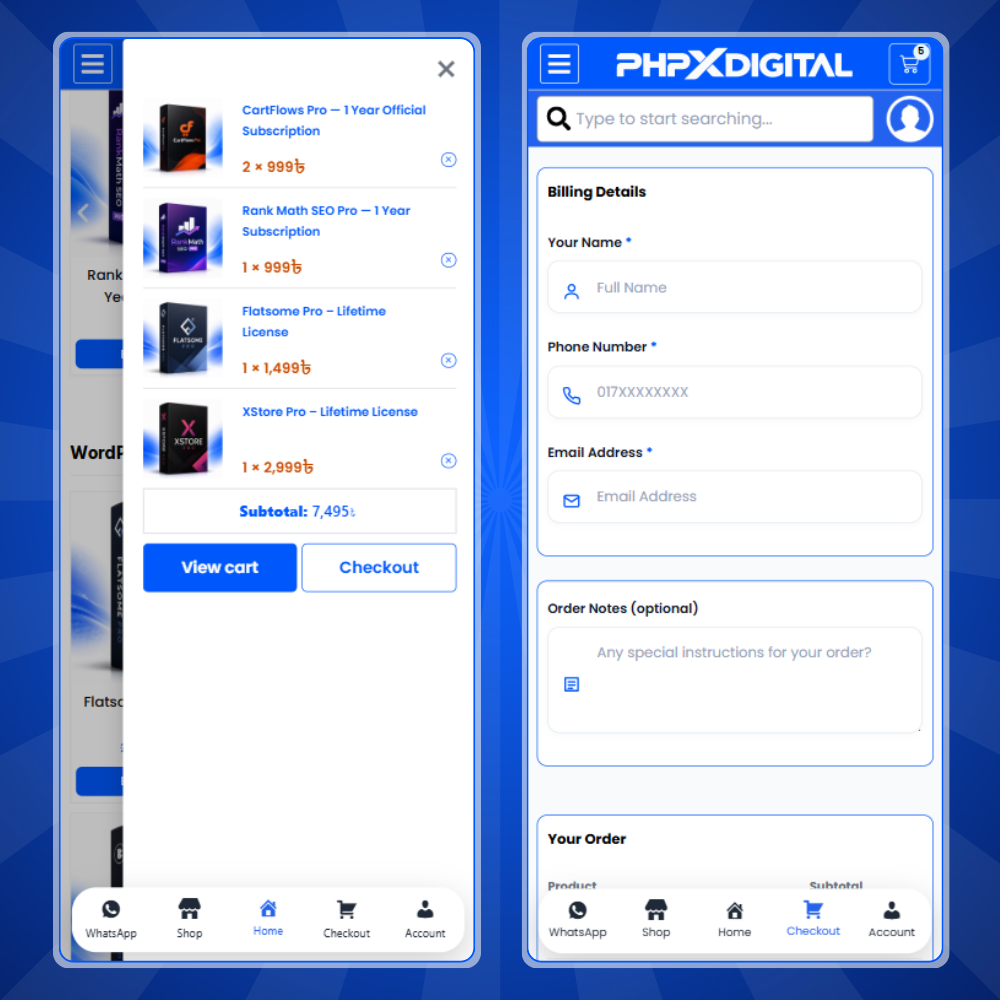 PHPXDIGITAL – Premium WordPress Digital Product Selling, License & Downloadable E-Commerce Website - Image 8