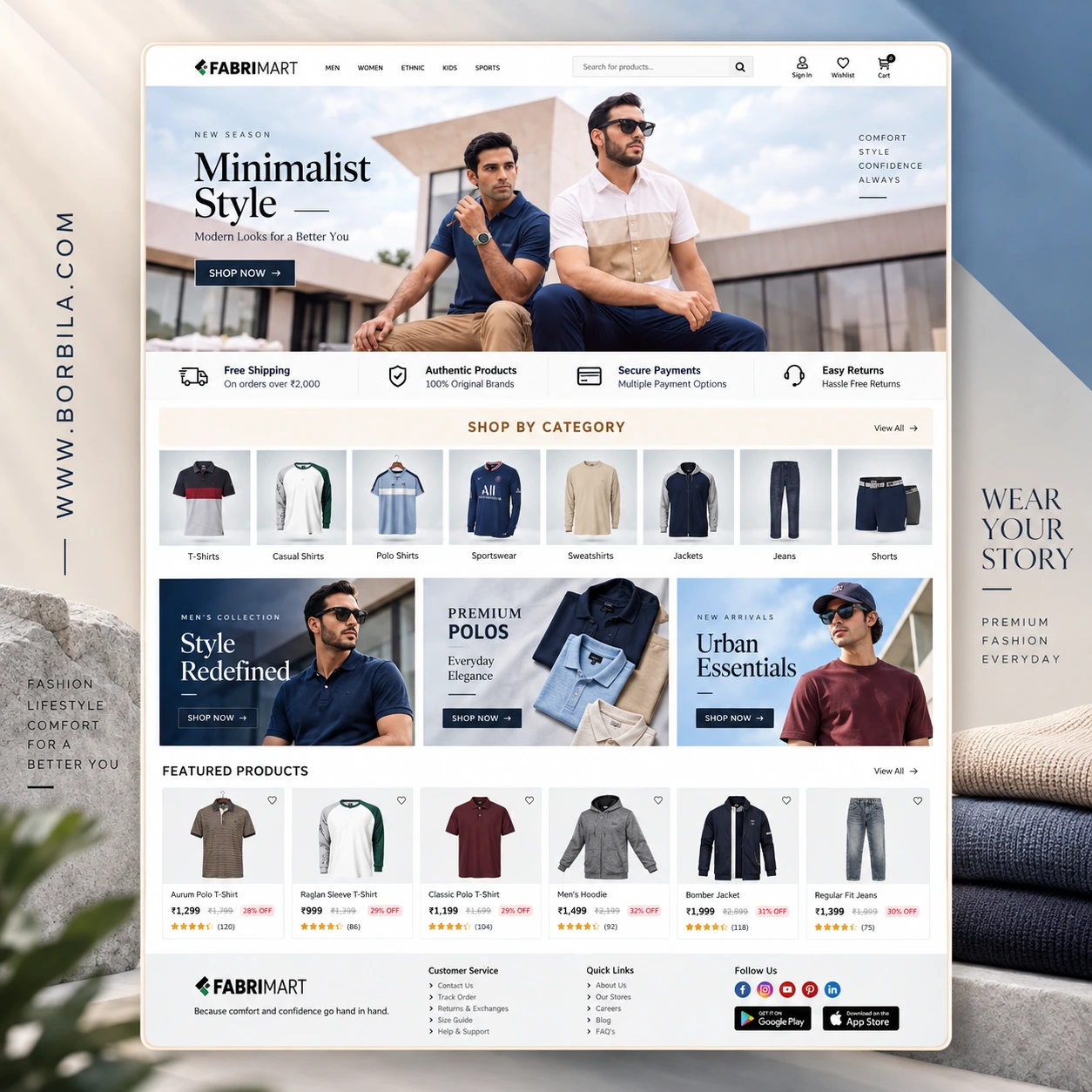 FabriMart – Premium WordPress Clothing & Fashion E-Commerce Website