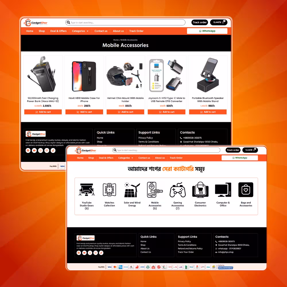 GadgetGhor – Premium WordPress Gadget, Electronics & Mobile Accessories E-Commerce Website - Image 6