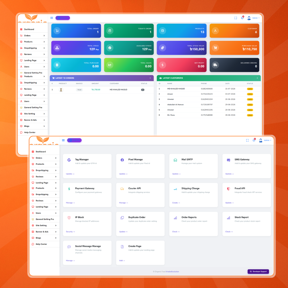 Laravel Organic Food & Multi-Niche E-Commerce Website - Image 5