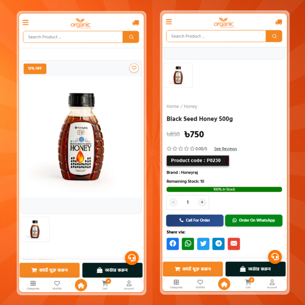 Laravel Organic Food & Multi-Niche E-Commerce Website - Image 4